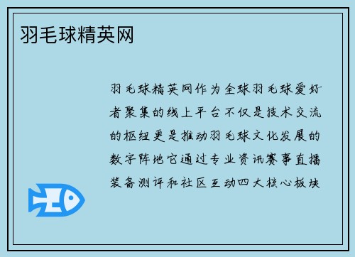羽毛球精英网